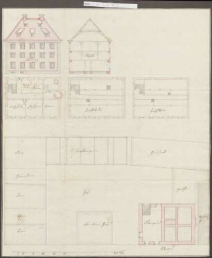 Baulichkeiten des Hofhauses zu Biberach