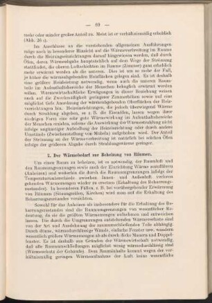 2. Der Wärmebedarf zur Beheizung von Räumen.