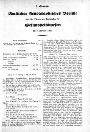 Sitzung 5, 7. Februar 1934