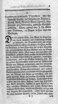 Constitutio criminalis Theresiana.
