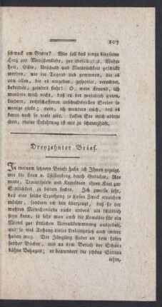 Dreyzehnter Brief