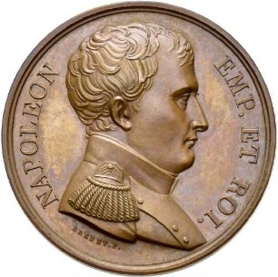 Medaille auf die Schlacht bei Montereau 1814
