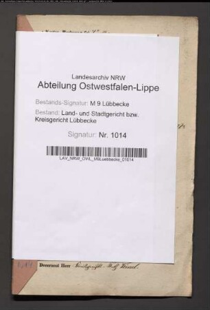 Erblasser: Pieper gt. Wolter, Christian Friedrich: