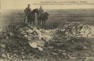 Massengrab auf einem Schlachtfeld bei Verdun