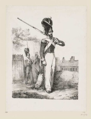 Garde nationale de Paris, grenadier, grande tenue, Blatt 2 der Folge "Kostüme der Nationalgarde"