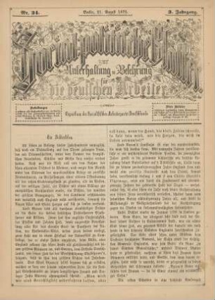 Nr. 34. Berlin, 21. August 1875. 3. Jahrgang.