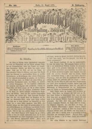 Nr. 34. Berlin, 21. August 1875. 3. Jahrgang.