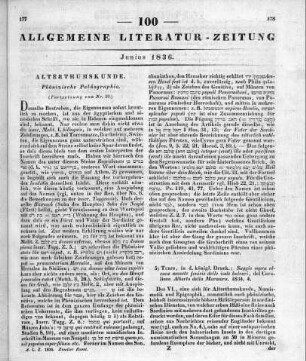 [Phönizische Paläographie] Arri, G.: Lapide fenecia die Nora in Sardegna. [Hrsg. v. B. d. Rossi.] Turin: Königliche Druckerei 1834 (Fortsetzung von Nr. 99)