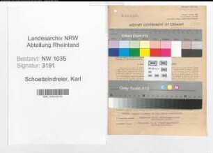 Entnazifizierung Karl Schoettelndreier , geb. 30.04.1891 (Steiger)