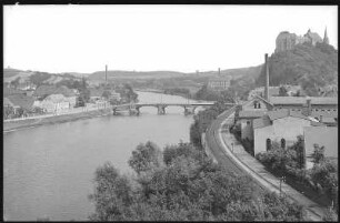 Leisnig. Fischendorf, Schloss Mildenstein und Muldenbrück