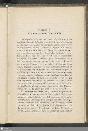 Chapitre VI. Légumes verts