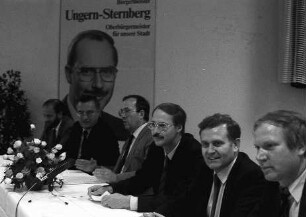 Freiburg im Breisgau: Manfred Rommel gratuliert Sven von Ungern-Sternberg