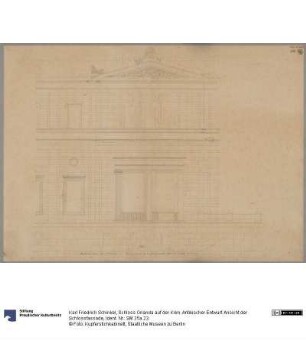Schloss Orianda auf der Krim. Antikischer Entwurf. Ansicht der Schlossfassade
