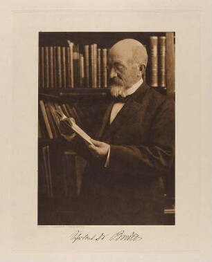 "Prof. Dr. M. D. Brütt, Schulrat" aus der Mappe "Hamburgische Männer und Frauen am Anfang des XX. Jahrhunderts"