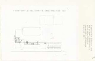 Gesamtschule, Bad Nauheim (Diplomarbeit bei Kurt Dübbers): Grundriss Untergeschoss 1:200