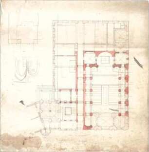 Reiffenstuel, Michael; Kirchenentwürfe - Grundriss, Details