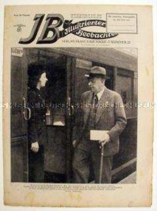 Wochenzeitschrift der NSDAP "Illustrierter Beobachter" u.a. mit einem Bildbericht über die Deutsche Reichsbahn