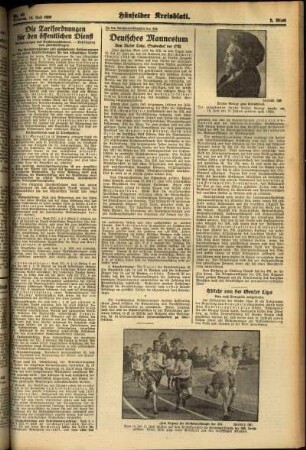 Zweite Ausgabe vom Mittwoch, den 13. Juli 1938.