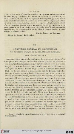3: Delisle, Léopold, Inventaire général et méthodique des manuscrits français de la Bibliothèque Nationale, tome 1 : [Rezension]