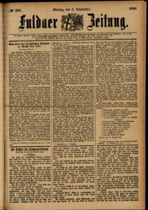 Ausgabe vom Montag, den 03. September 1888.