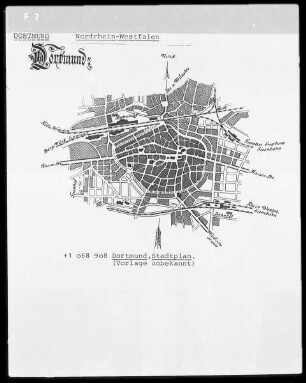 Plan der Stadt Dortmund
