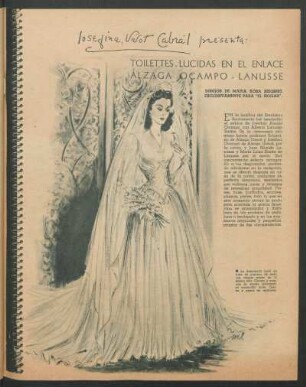 Josefina Vivot Cabral presenta: Toilettes lucidas en el enlace Alzaga Ocampo - Lanusse