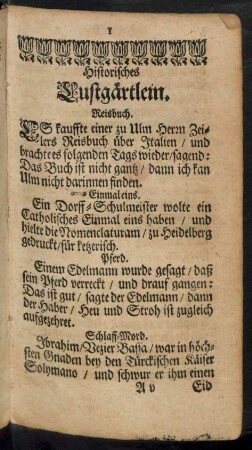 Historisches Lustgärtlein.