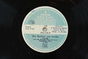 Der Barbier von Sevilla : Cavatine der Rosoni: Frag' ich mein beklom'nes Herz; 2. Teil / Rossini