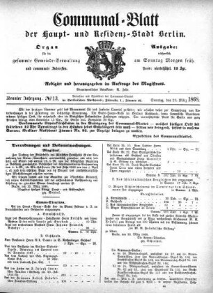 1868,13: No. 13, 29. März 1868