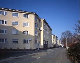 Straße in der Heimatsiedlung
