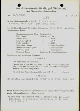 Stocker, Josef