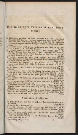 Biblia integra veteris et novi testameni.