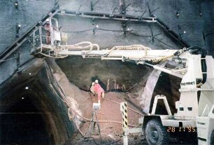 Engelbergbasistunnel Baustelle Nord, Weströhre.