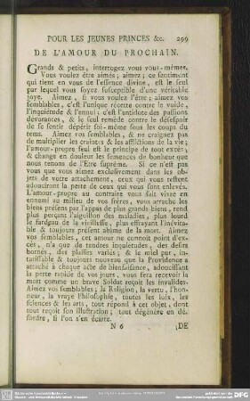 De L'Amour Du Prochain