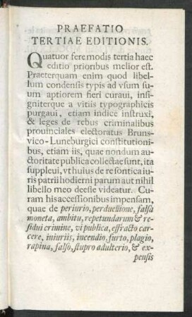 Praefatio Tertiae Editionis
