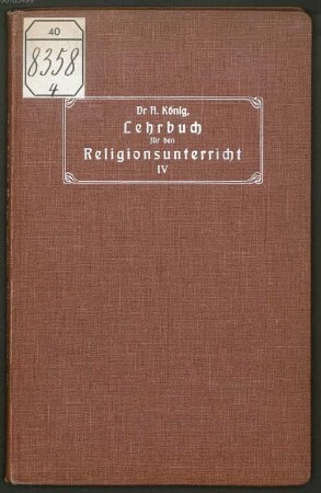 Lehrbuch für den katholischen Religionsunterricht in den oberen Klassen der Gymnasien und Realschulen, 4. Die Sittenlehre