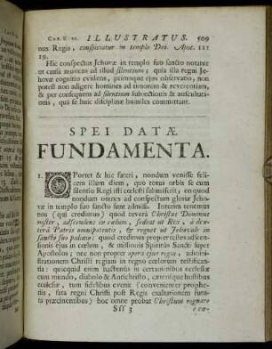 Spei Datæ Fundamenta.