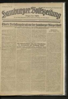 Hamburger Volkszeitung : kommunistische Tageszeitung für Hamburg und Umgebung