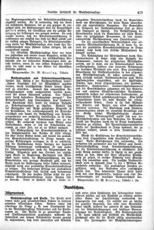 Wohlfahrtspflege und Presse [Allgemeines]