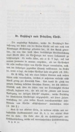 57-70 Dr. Beyschlag's reale Präexistenz Christi