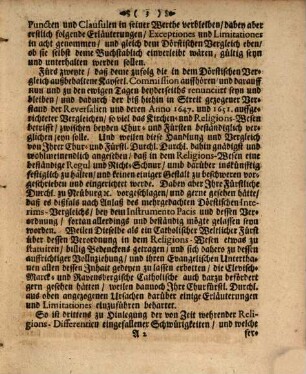 Neben-Recess Zwischen Dem Durchleuchtigsten Fürsten und Herren, Friederich Wilhelmen, Marggraffen zu Brandengurg, des H. Röm-Reichs Ertz-Cämmerern, und Churfürsten, in Preussen ... Und Dem Durchleuchtigsten Fürsten und Herren, Herren, Philipp Wilhelmen, Pfaltz-Graffen bey Rhein, in Bayern, zu Gülich ...