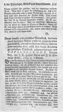 Neues deutsch- und polnisches Wörterbuch.