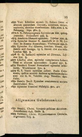93-98, Allgemeine Gelehrsamkeit