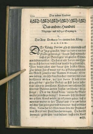 Das andere Hundert nützlicher vnd lustiger Satzungen.