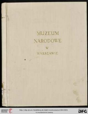 8: Rocznik Muzeum Narodowego w Warszawie