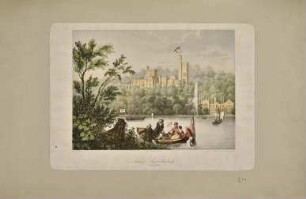 Schloss Babelsberg vom Ufer des Tiefen Sees