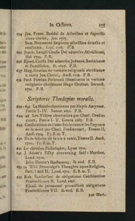 155-171, Scriptores Theologiae moralis. - Homiliae.