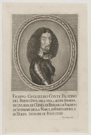 Bildnis des Filippo Gvglielmo, Conte Palatino del Rheno