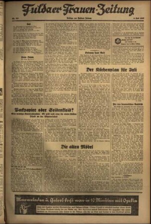 Zweite Ausgabe vom Dienstag, den 06. Juli 1937.