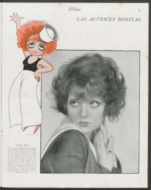 Las actrices bonitas : Clara Bow